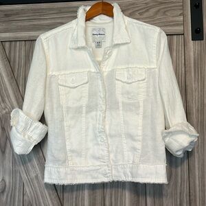Tommy Bahama linen jacket, white